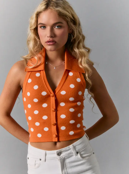 Pokes Polka Dot Sweater Tank