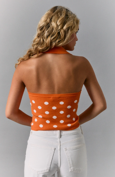 Pokes Polka Dot Sweater Tank