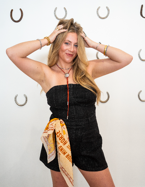 Bullet Black Demin Romper