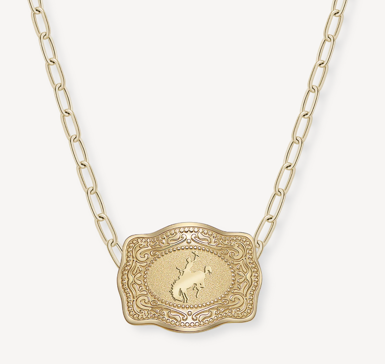 Mini Buckle Bronc Necklace