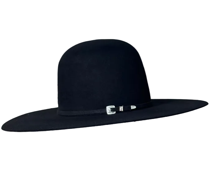 Rodeo King 100X / 100% Pure Beaver 4 1/2" Brim | Black