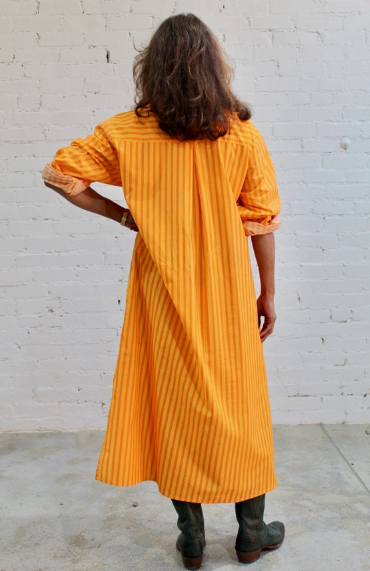 Harvest Striped Shirt Dress