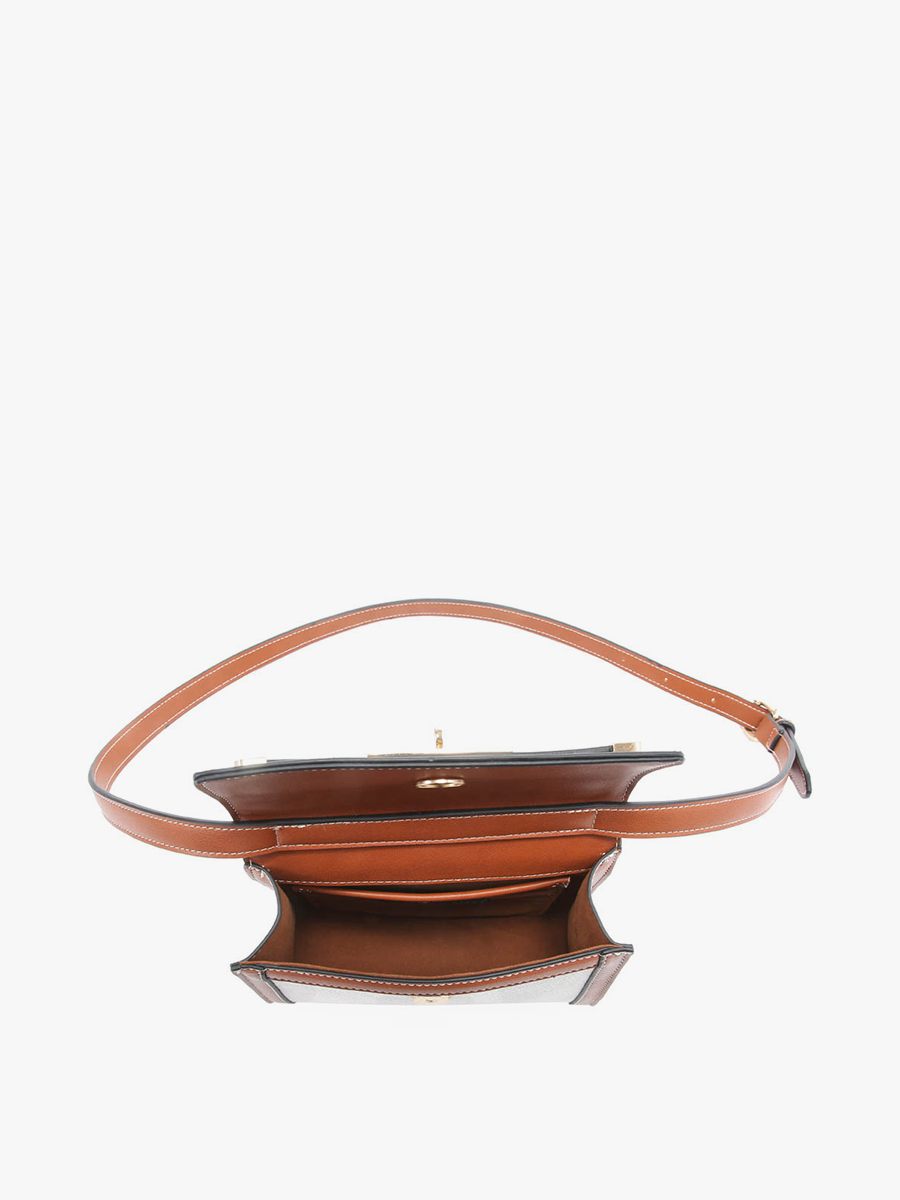 Etta Canvas Crossbody Bag – Vegan Leather Accents | M2089