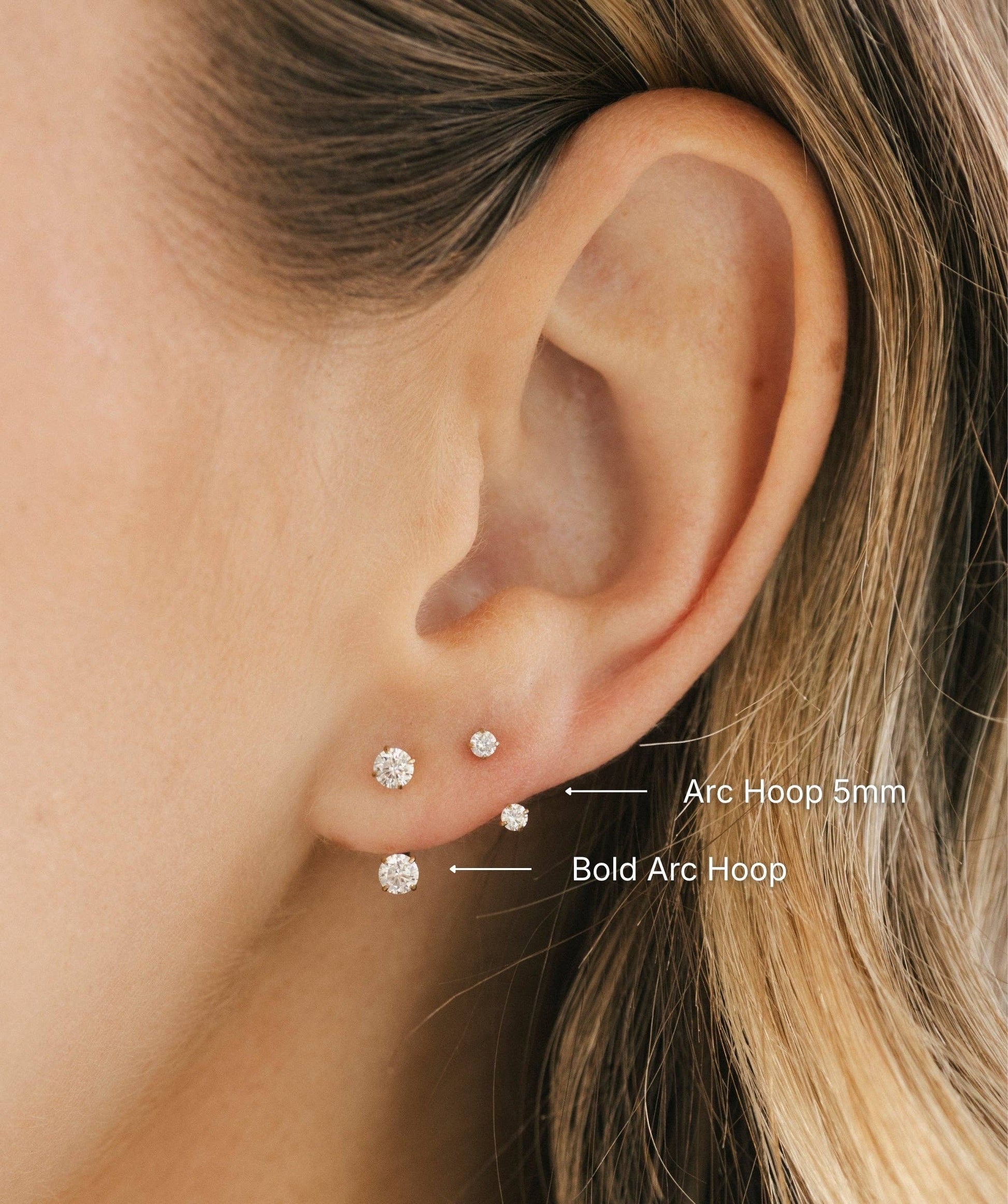 Arc Hoop Earrings